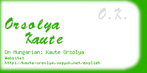 orsolya kaute business card